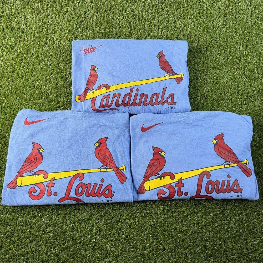 Nike St. Louis Cardinals City Connect Shirt 3XL Lot Of 3 Blue MLB Baseball